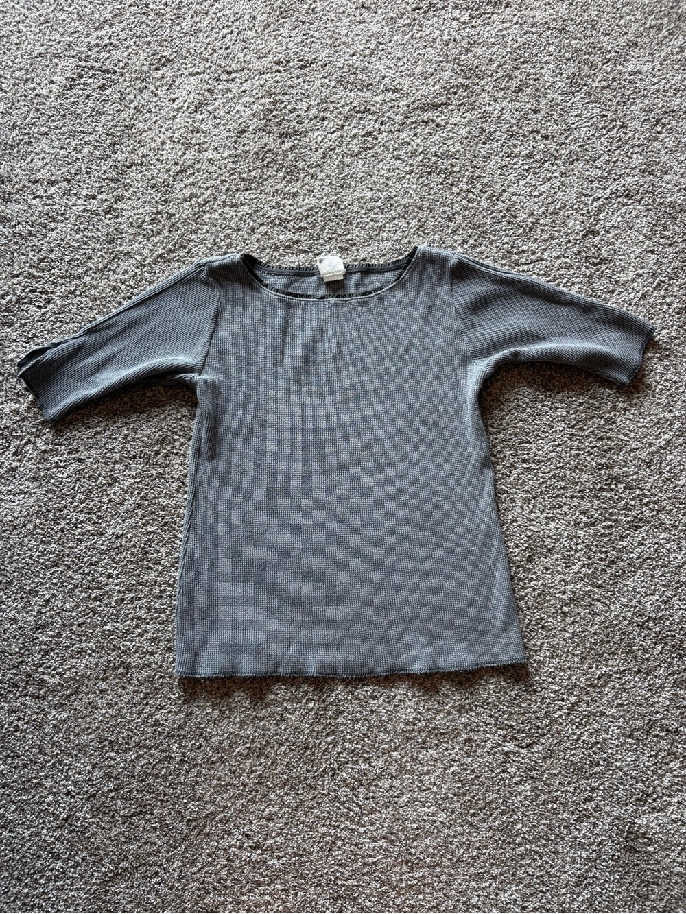 Women’s Gray Long-Sleeve Knit Tee